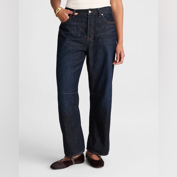 NwT;🔵Madewell The Darter Barrel Leg Jeans🔵
